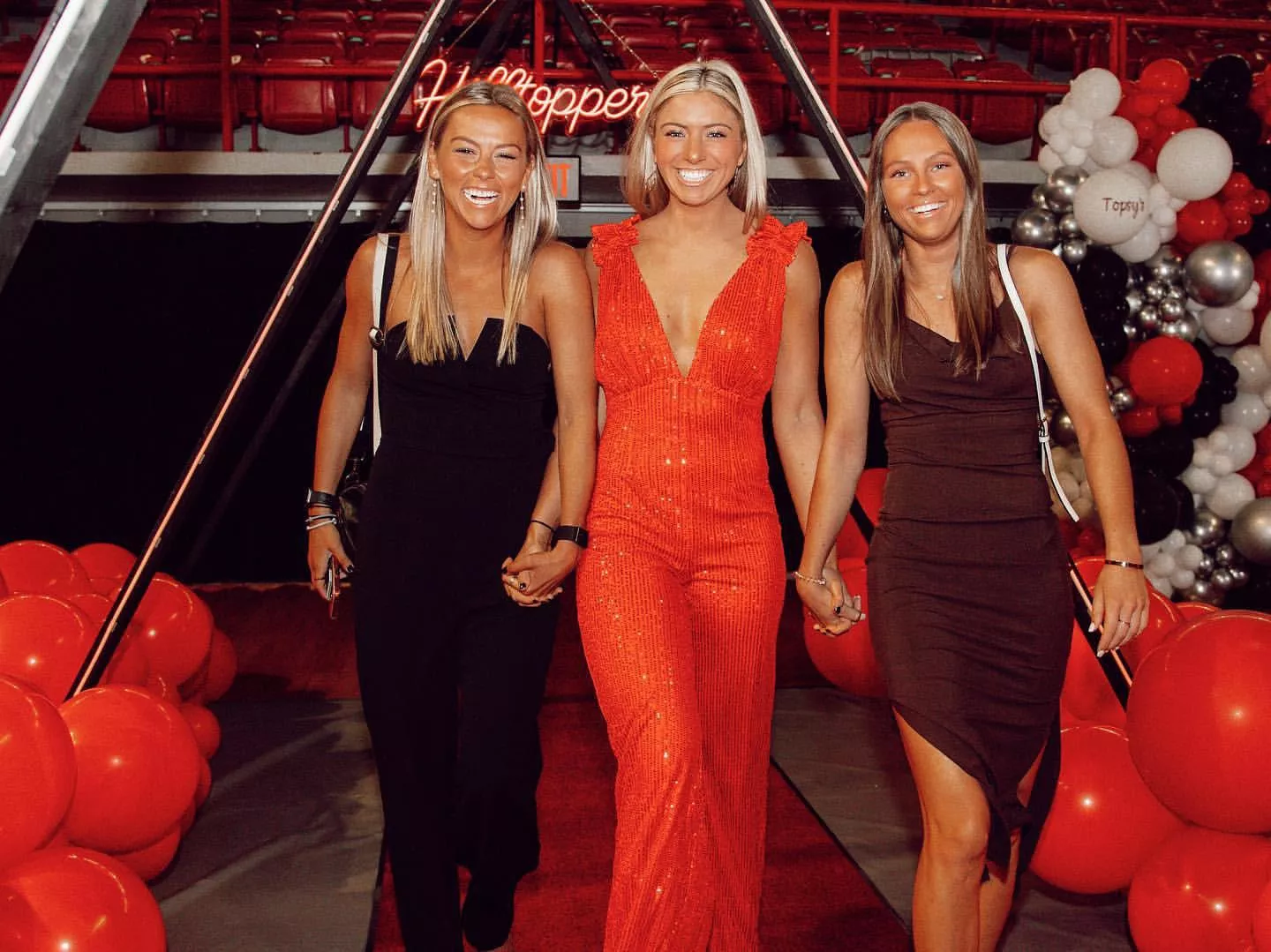 Sorority girls celebrating