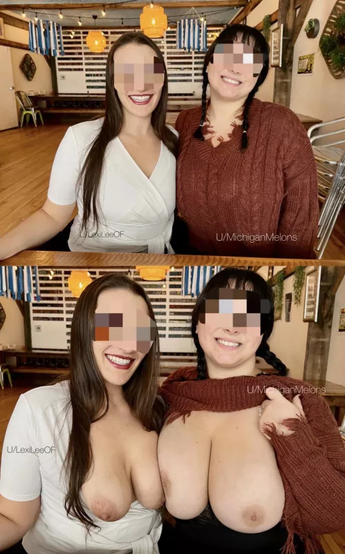 We always have our tits out when we’re out and about ;)