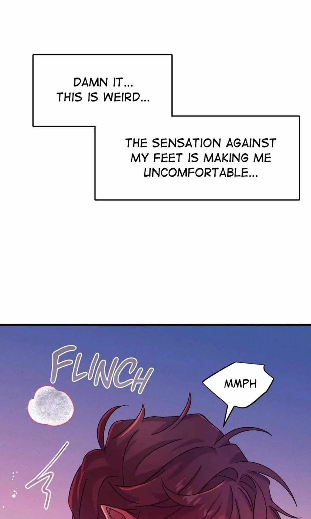 When the seaweed at the beach touches your skin