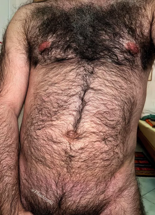 You don’t get to see a sexy hairy chest like this everyday, boy!