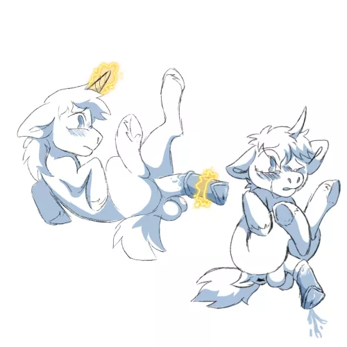 Aww he’s ashamed of himself (my art)