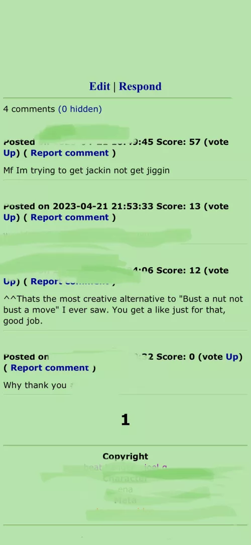 Different website, same respect