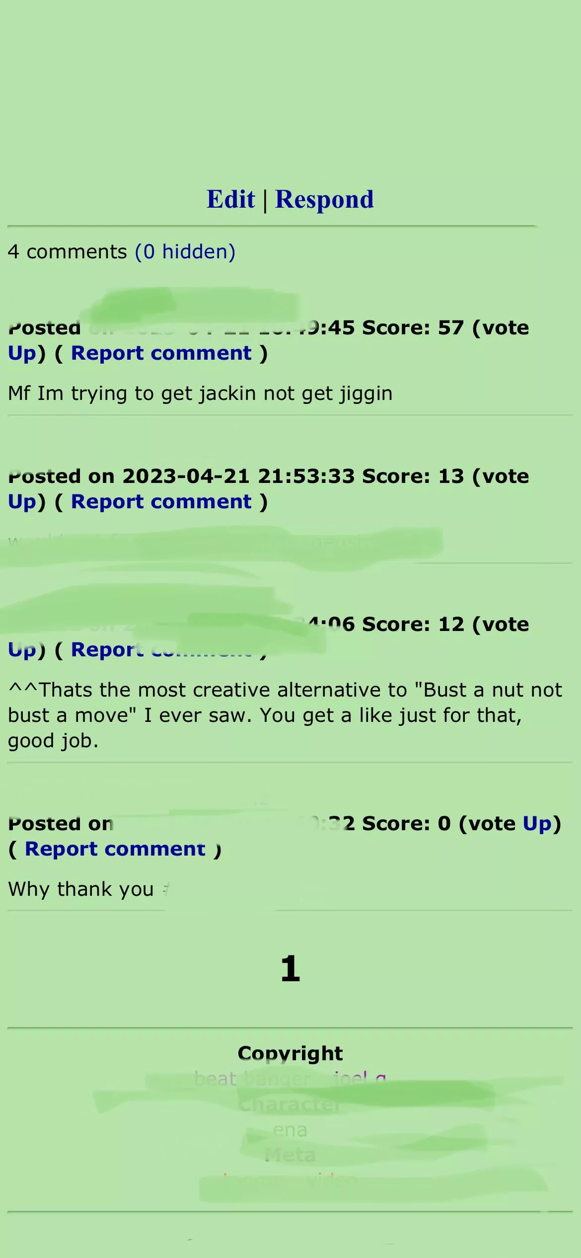 Different website, same respect