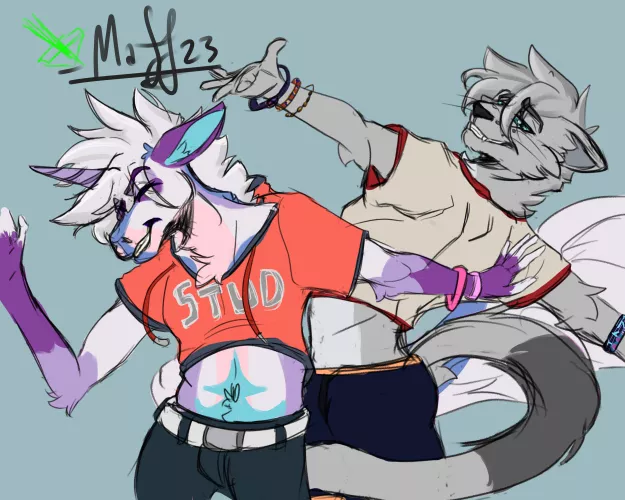 Flats for some BLFC 2022 Sketches!!! Chars: @joefiart and @MaffDoesArt truly