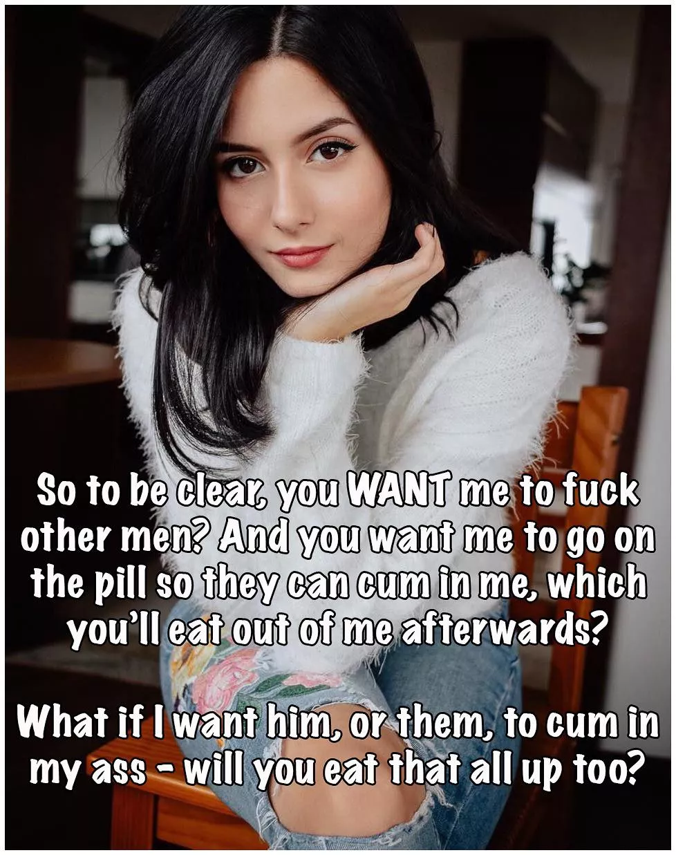 I’d eat whatever she wanted… 🥰