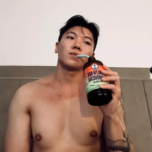 If u have acne, try drinking kombucha