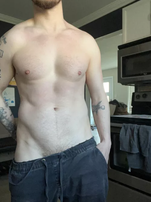 Just cooking some breakfast in the kitchen