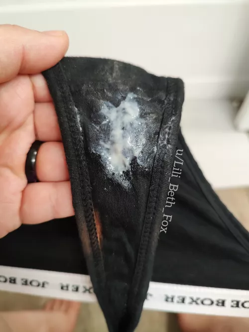 My sweet and sticky nectar coating this thong! [OC]