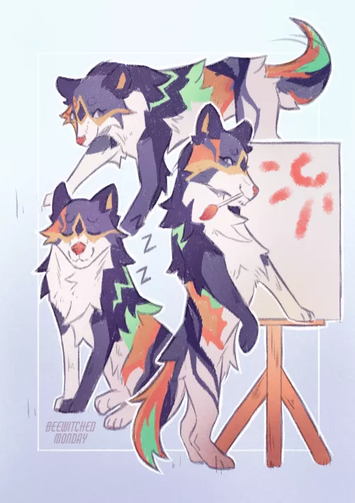 Palette sketch page [art by me]