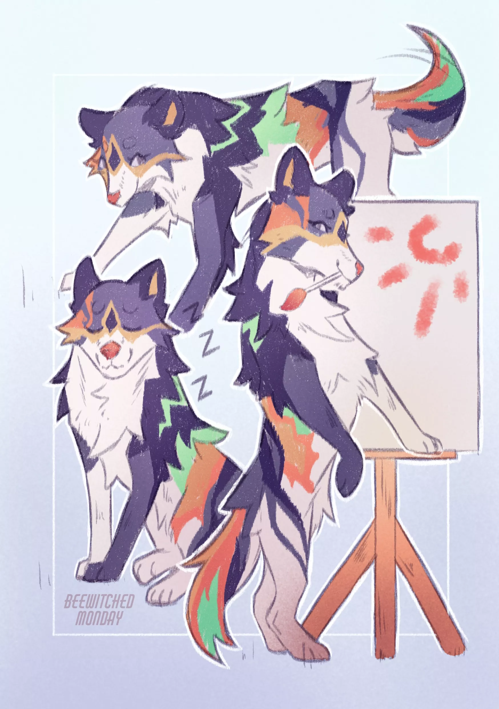 Palette sketch page [art by me]