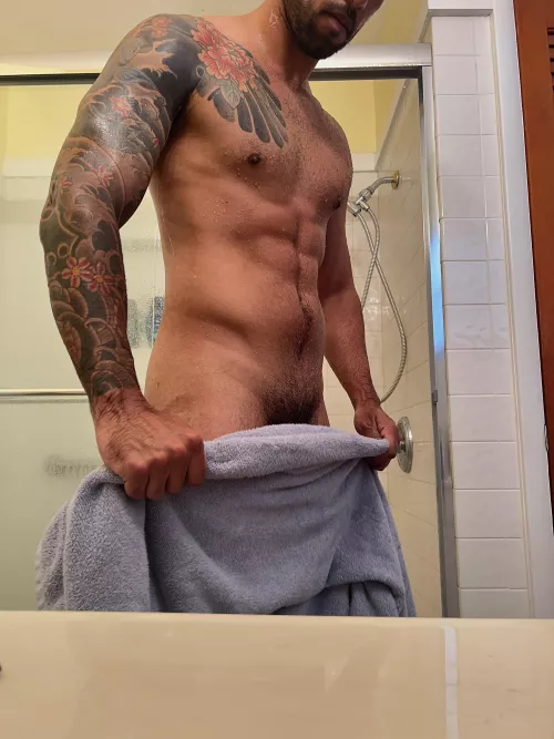 Would you rather fuck before or after I shower?