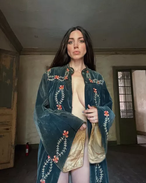 1880s Odd Fellows Robe. Nothing under, of course.