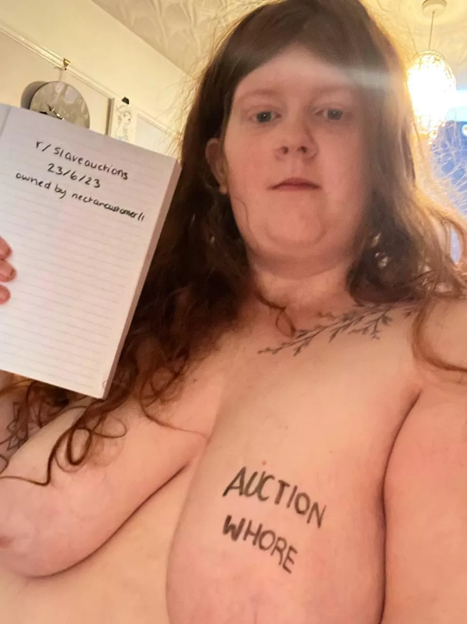 21 year old English BBW rose up for auction. Rare find. Guaranteed virgin. Bratty yet submissive. Owned from afar for some time but ready to be sold. Engaged to me. Ideal for breeding and household chores. Fully trained. Ideal gangbang whore too. Hucow p