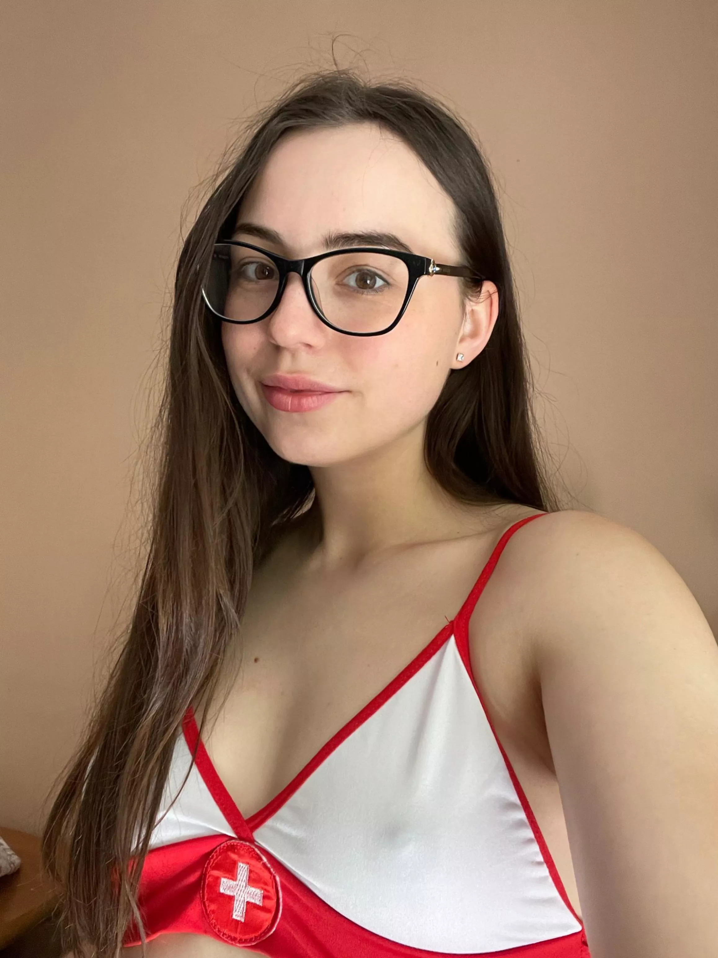 At 19, the glasses look good on you:)