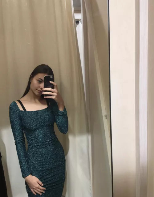 Beautiful green with glitter