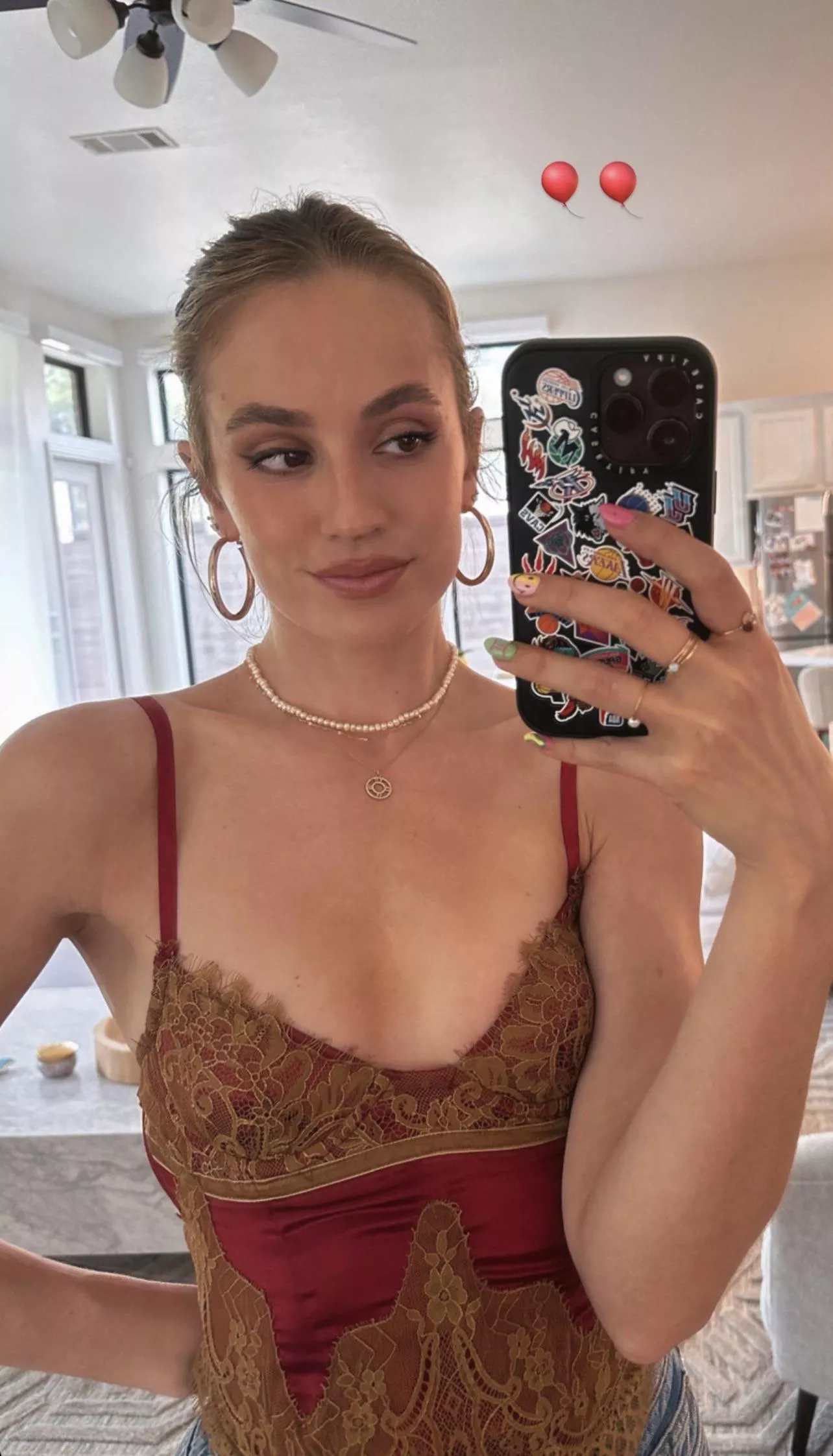 Birthday selfie via IG story