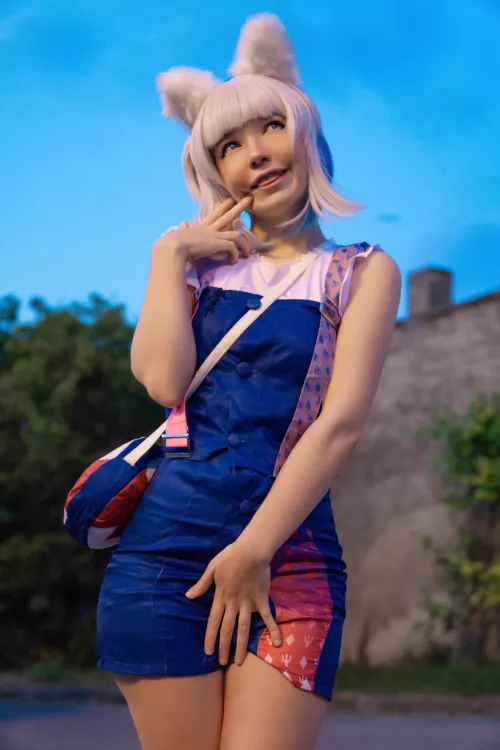 Cat Gura cosplay by Murrning_Glow