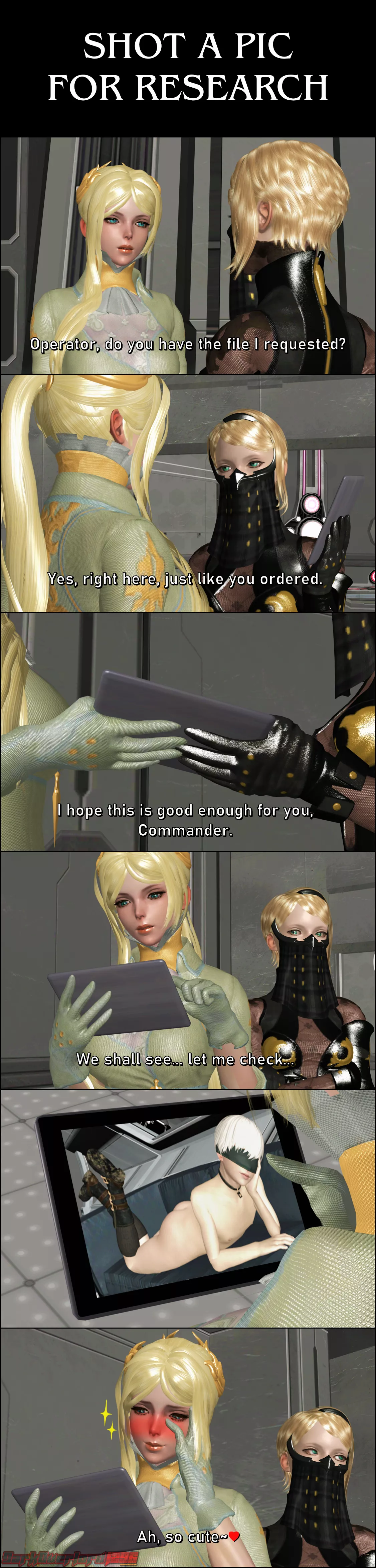 Commander White gets an important file regarding 9S from Operator 21O as per protocol (DarkOverlord1296)