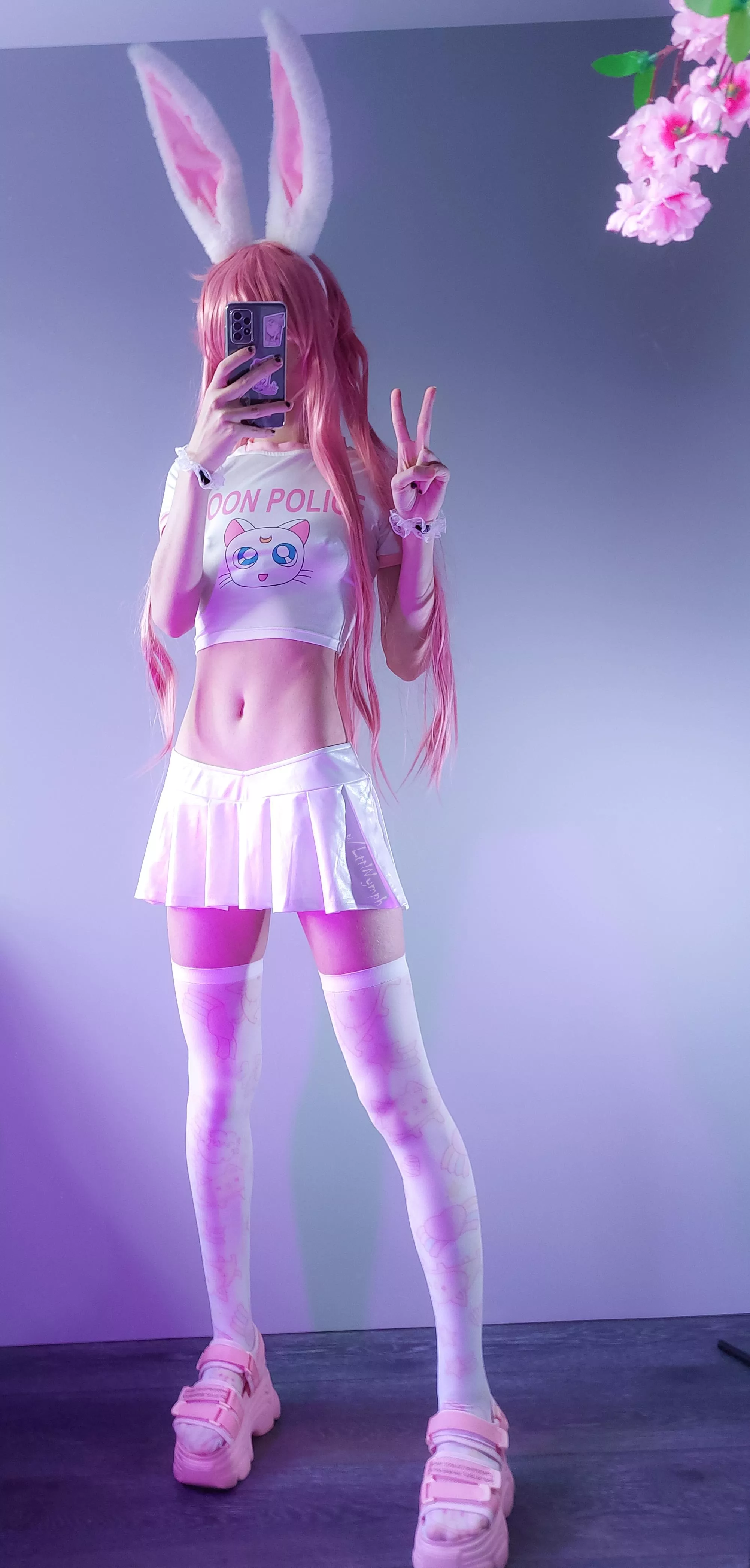 cute bunny chan wish you peace