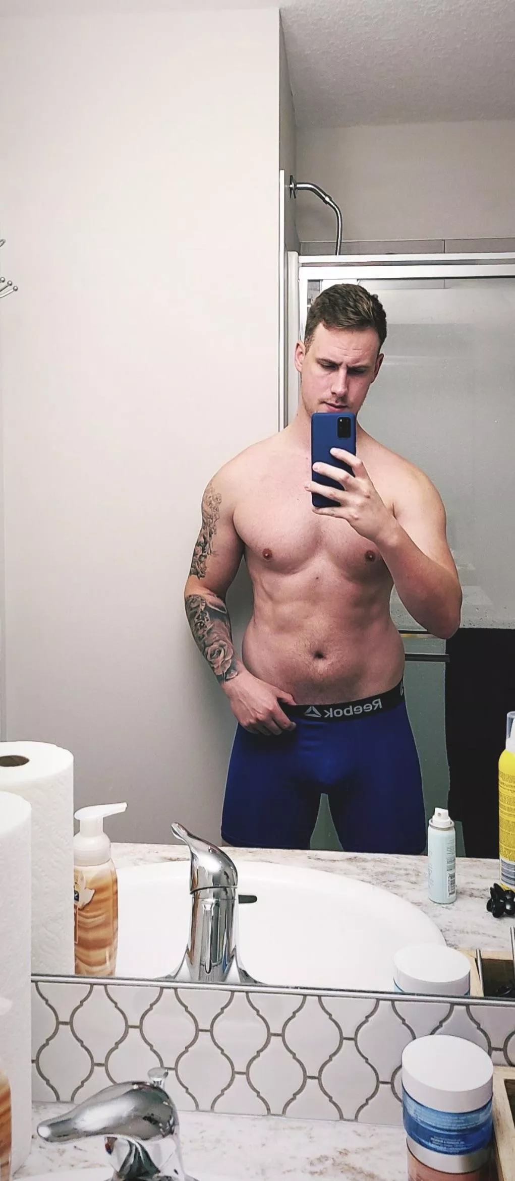 Definitely a guy, definitely have tattoos…