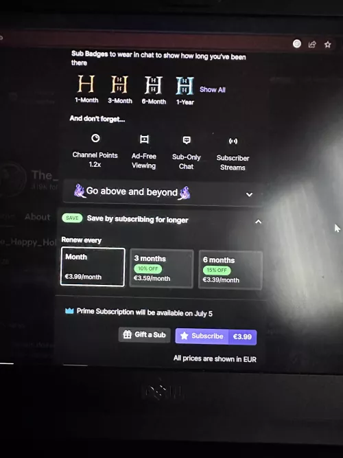 Does anyone know why I can’t resubscribe with prime? My subscription ran out today so I wanted to resubscribe but I’m not getting the option.