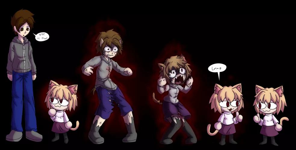 Dubious Little Creature (M Human > F Cat) by SquirmsDWorms