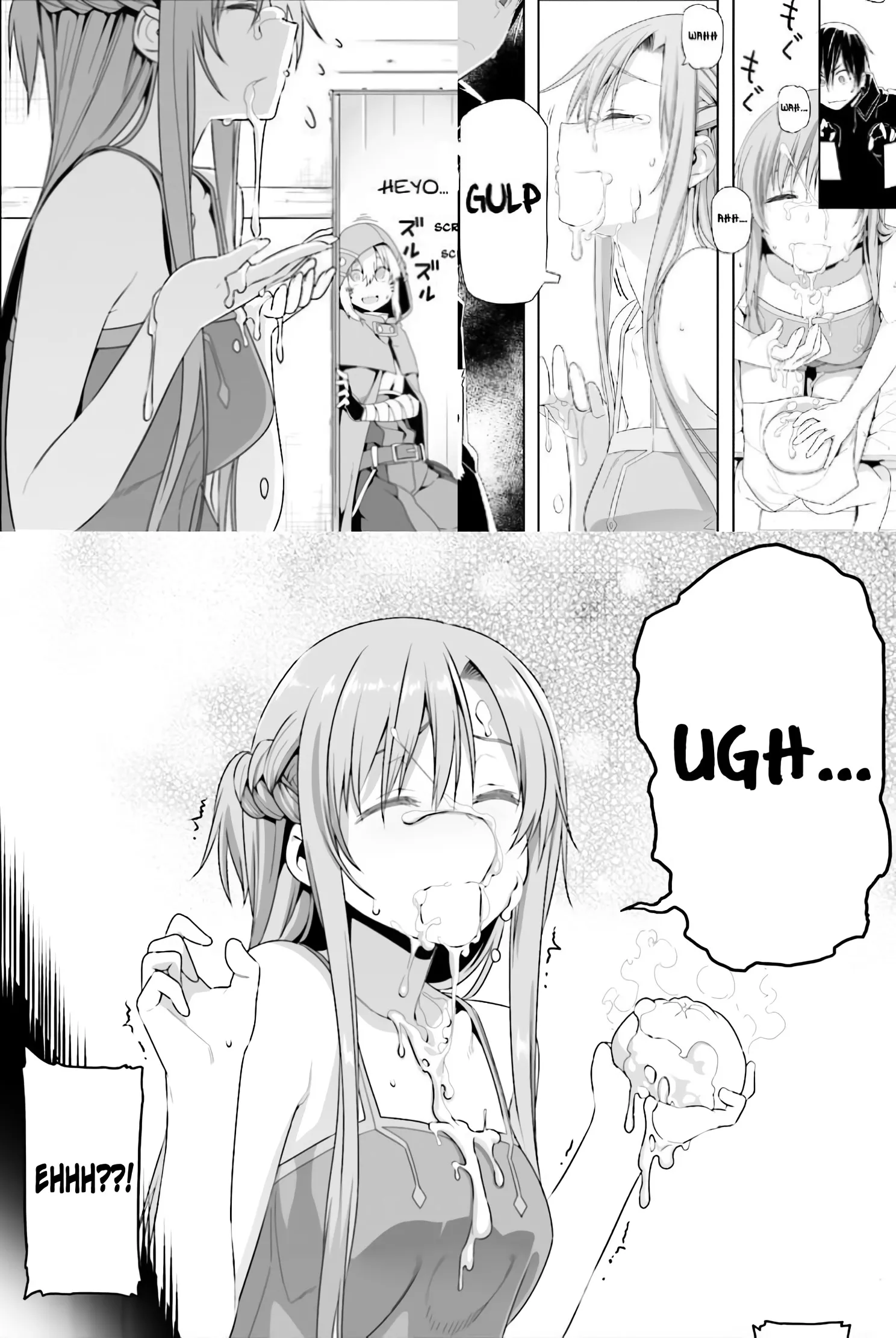 Friendly reminder that Asuna canonically took a massive cream load to her face in the manga. and also liked it so much, that she swallowed most of it down in front of her friend. like a little horny nymphomaniac...