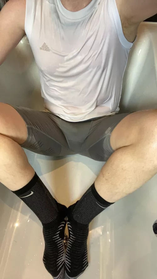 Got a little soaked turning shower on.