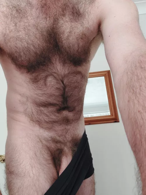 Hairy chest, hair all over...