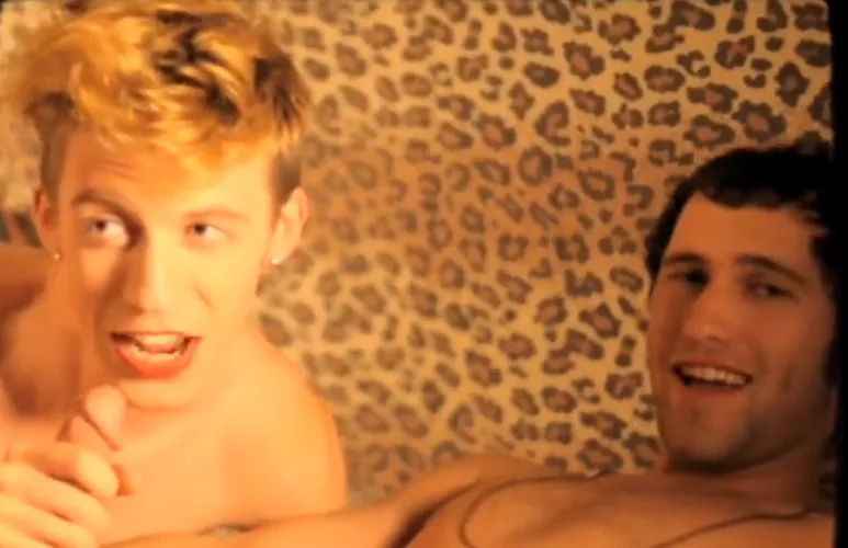 Just posted this to /r/Celebrity Penis because it's from a music video, but using another guy's dick as a microphone is peak MensHighJinx