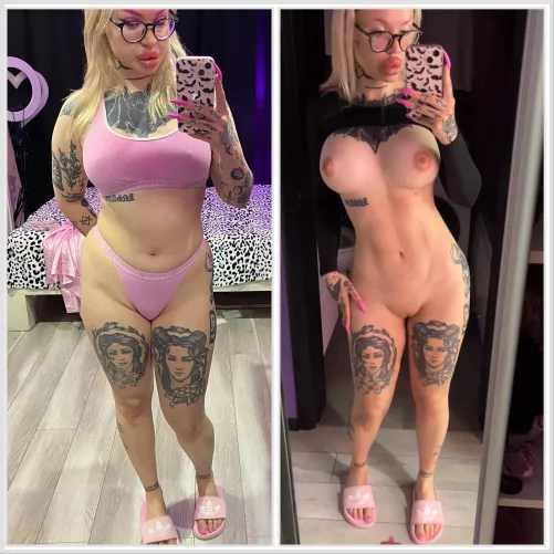 My bimbofication is keep going! Result after liposuction and ass lipofilling. Next i plan 1000 cc tits