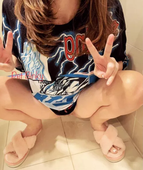 Oops Binky couldn’t hold it