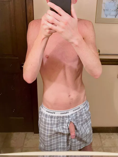 Out of the shower, ready for bed