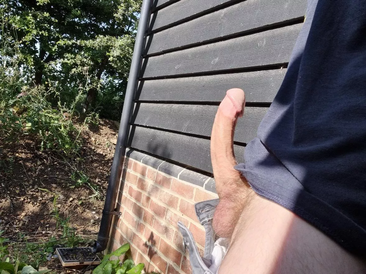 Outside a public building