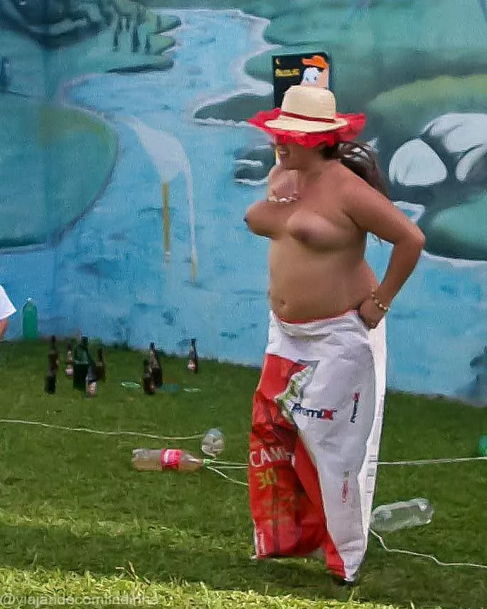 Participating in the sack race during the 2012 June games