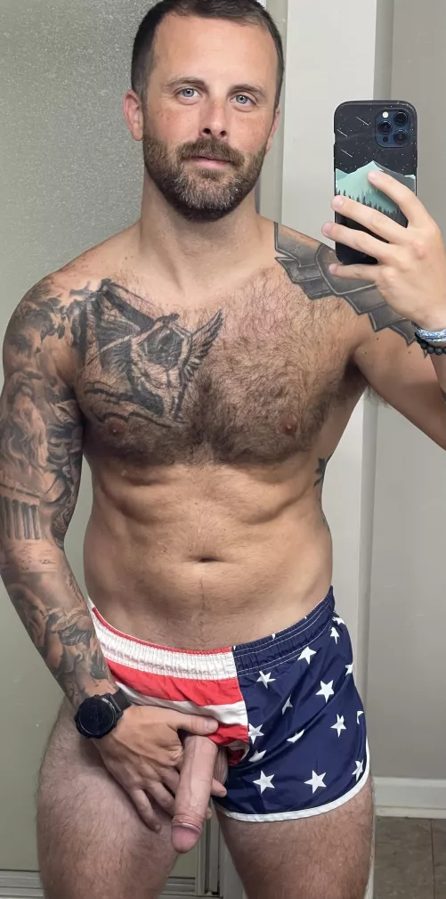 Sometimes my cock falls out of my shorts🤷‍♂️