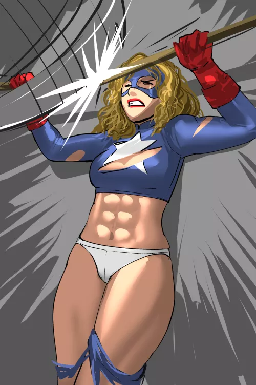 Stargirl on the brink of defeat (OC)