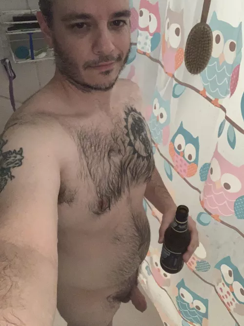Started my 4th with a shower beer (37)
