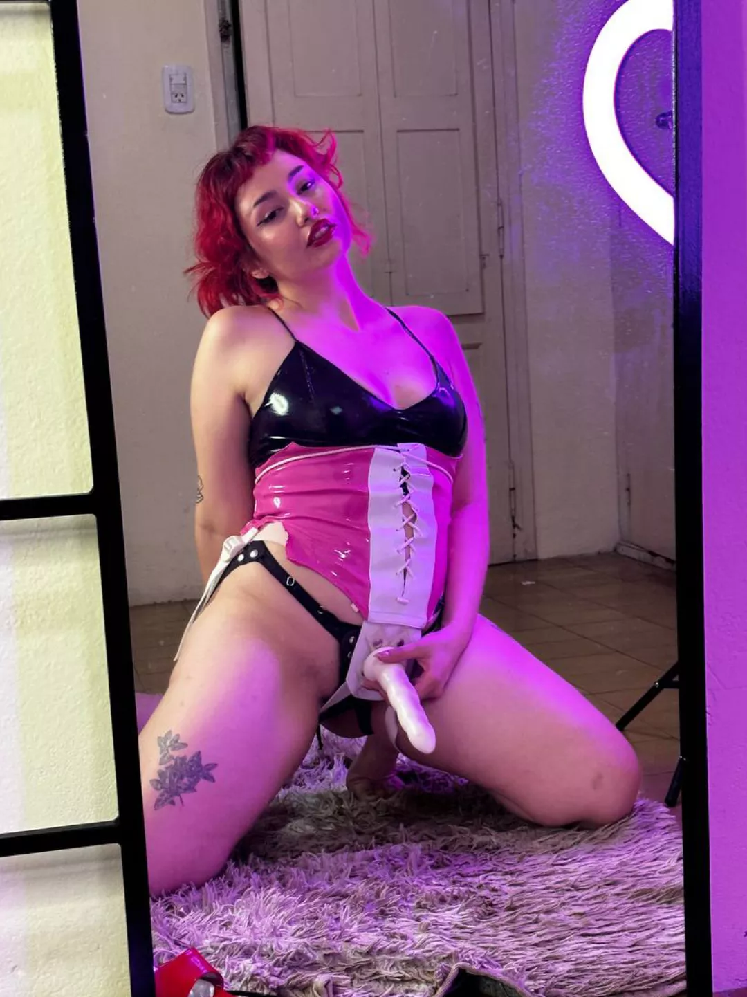 Take my LONG and FIRM strap-on with your nasty ass slut