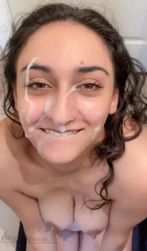 The look I give him after a facial