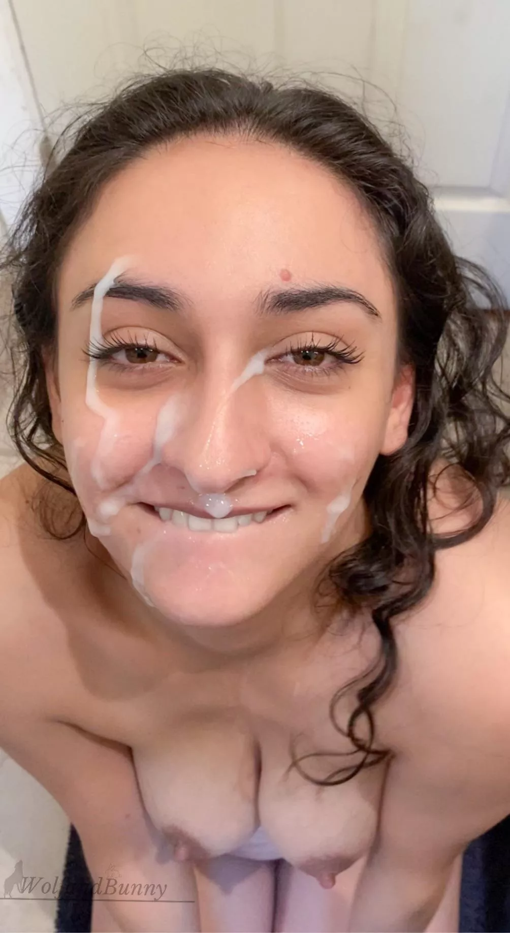 The look I give him after I receive a facial