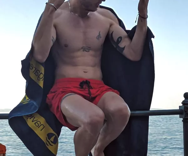 The water was cold af 🥲