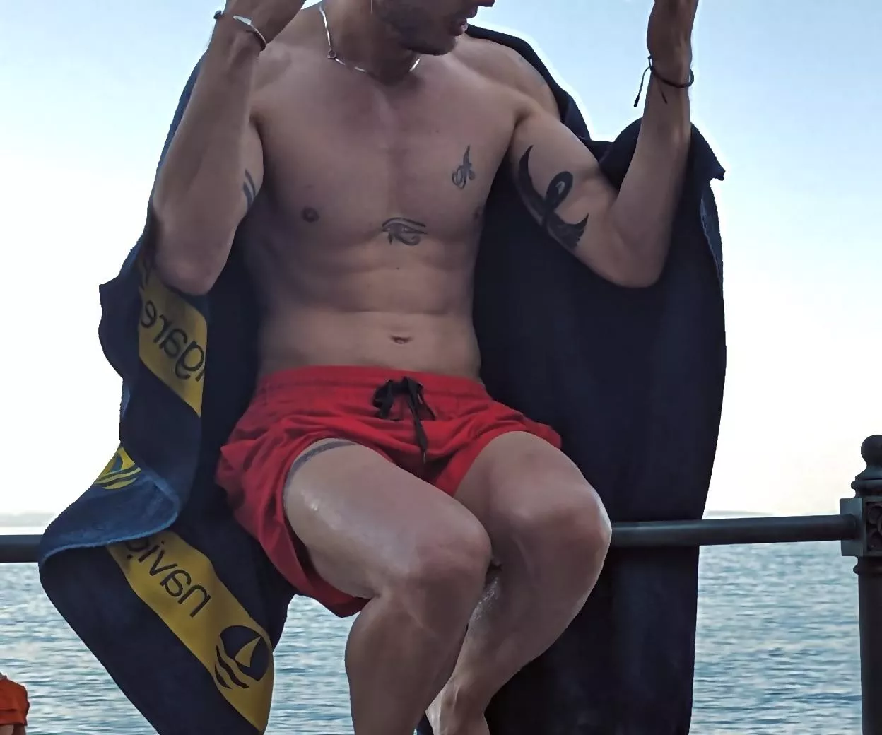 The water was cold af 🥲