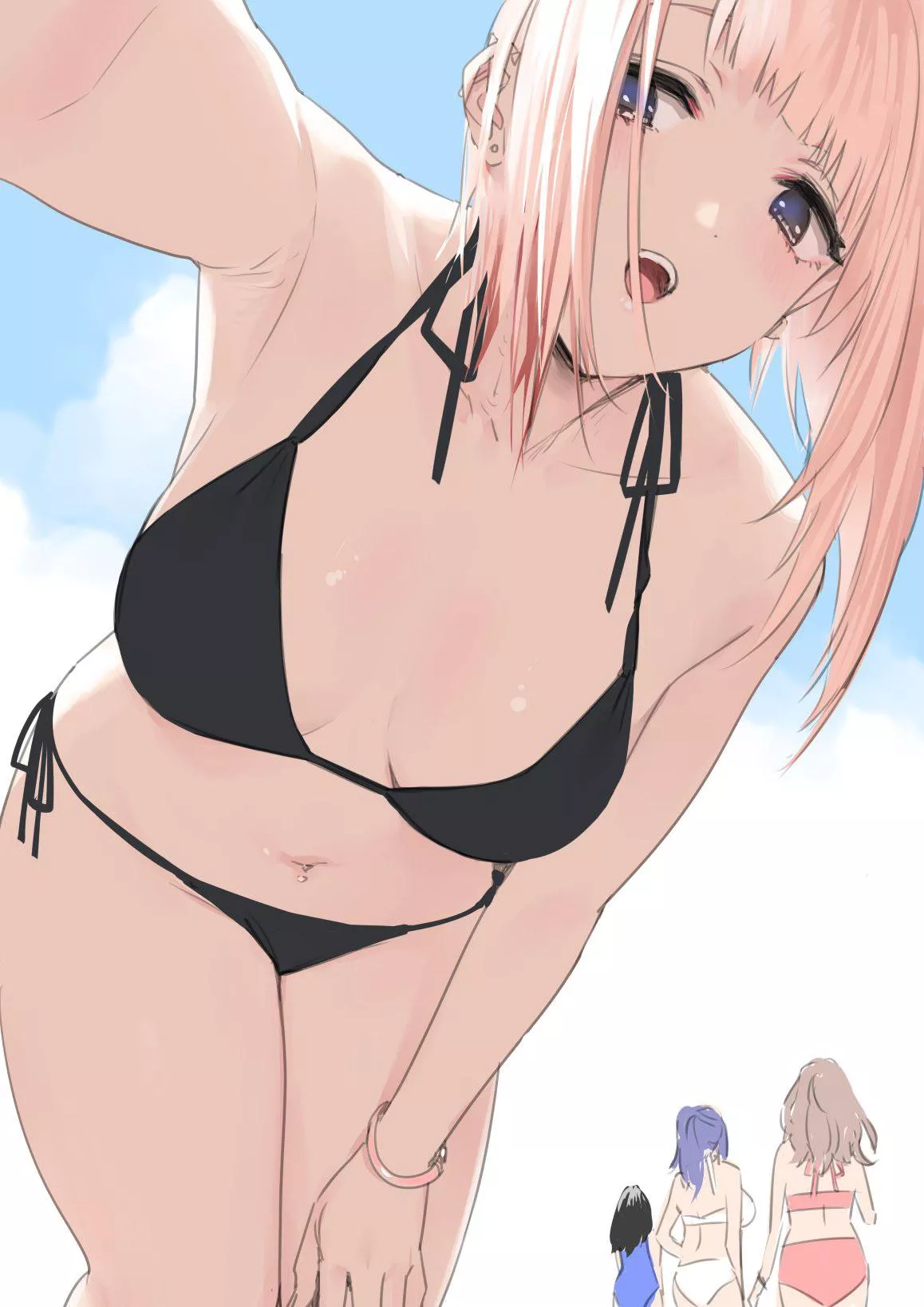 Waifu gone wild on beach