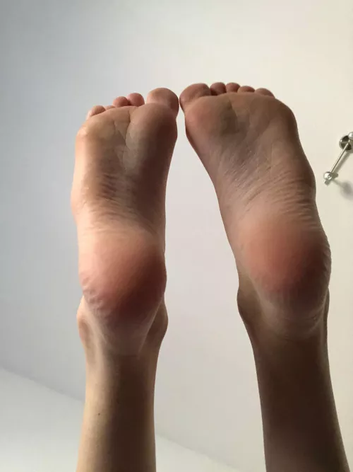 Your girlfriend won’t smother you in her soles, I will…;)