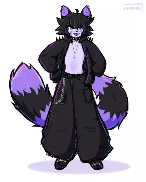 big pant AND big jakt ✨ (By me: @Lavenfur on twitter)‬