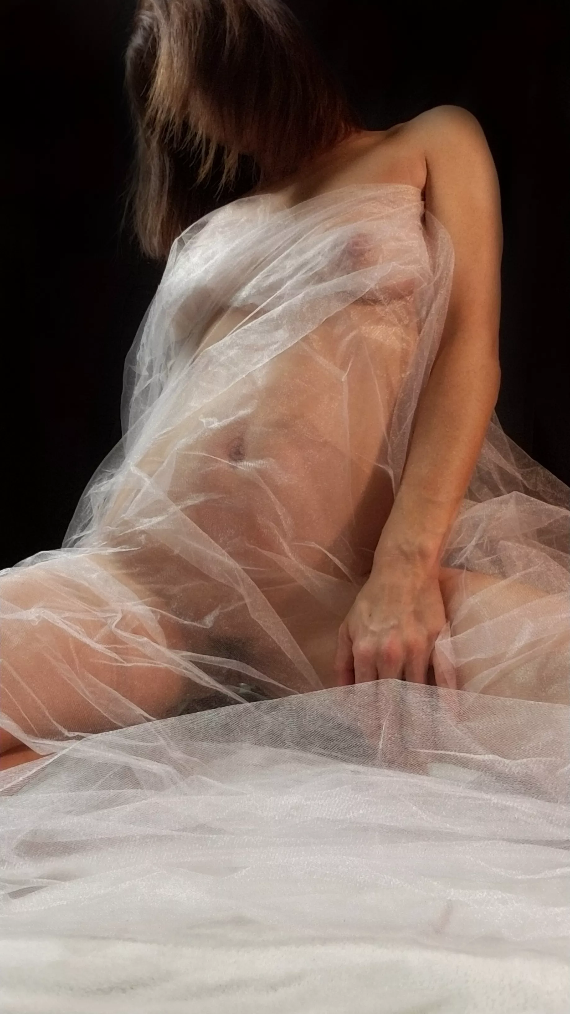 Classy sheet chic, with just a little peek