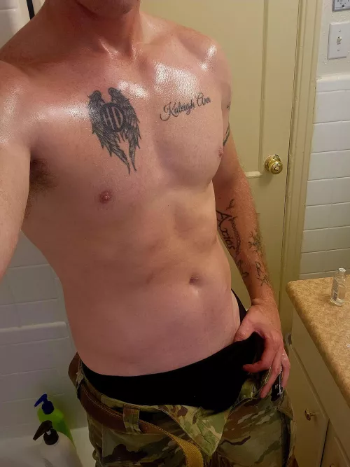 Don't mind me. Just admiring myself.