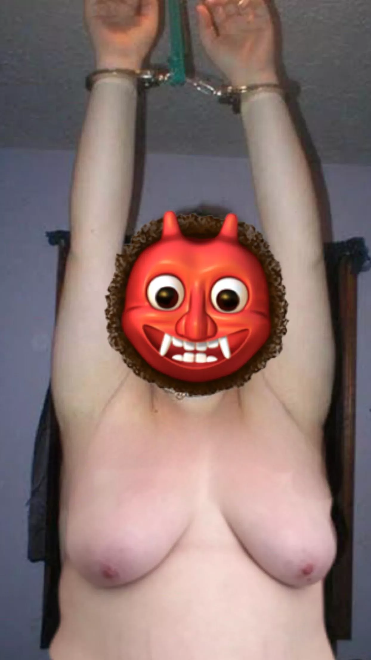 He asked me to strip and place my hands in the air so i did