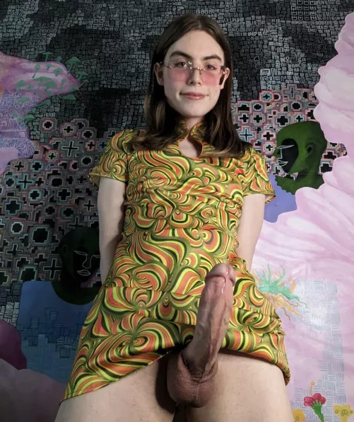 Her hard cock is bigger